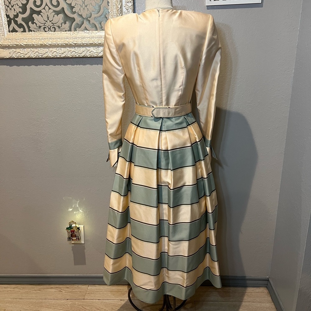 Raquel Couture Striped A-line Dress - Picture 12 of 13